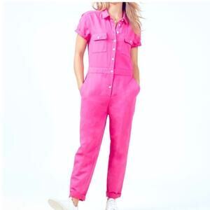 Outerknown S.E.A. Suit Jumpsuit in Hibiscus Size Small